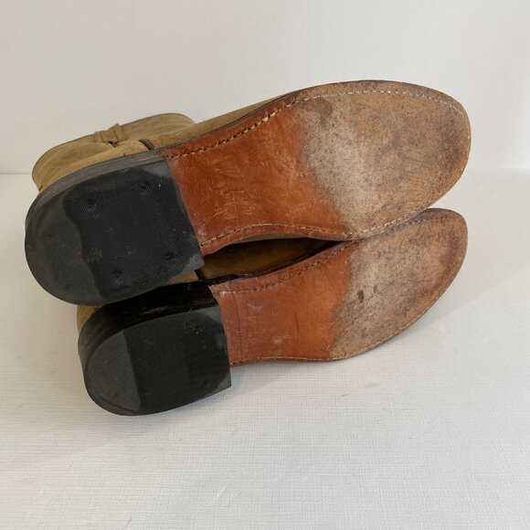 Dan Post Womens Brown Leather Pull On Work Cowboy Cowgirl Boots 6.5 - Picture 8 of 8